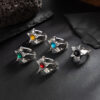 O1CN01Yx1fnj2CWoWvN1M1x_2206374998482-0-cib Wholesale Men's diamond-encrusted five-inted star irregular ring