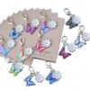 Wholesale 12-Piece Set Colorful Enamel Butterfly Daisy Keychains Handmade Bag Charms Key Accessories