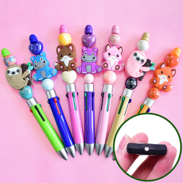 Wholesale 100pcs cute animal series cartoon coke beads PVC soft beads