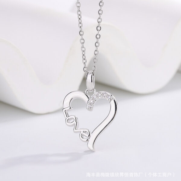 Wholesale Heart-Shaped Titanium Steel Necklace