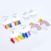 Wholesale Creative Cartoon Rainbow Clouds Acrylic Earrings W