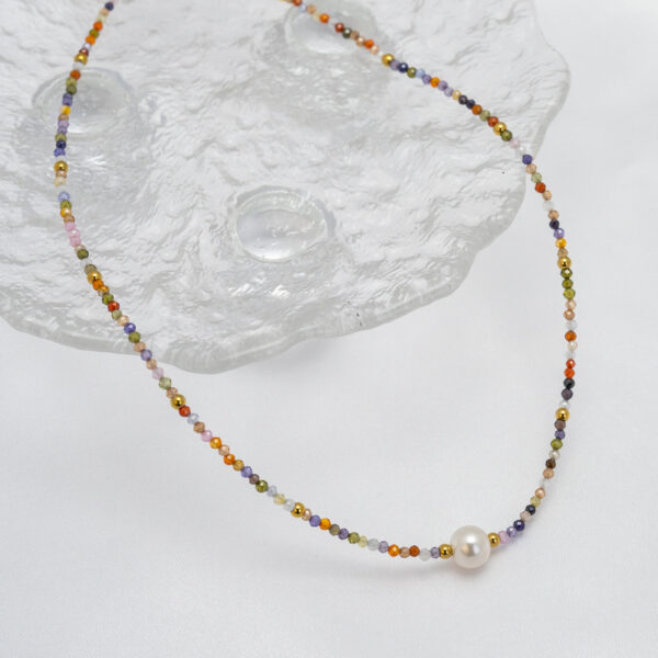 Wholesale luxury all-match niche fashion clavicle chain beaded necklace