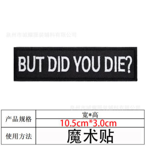 Long strip 10.5*3.5 [embroidered velcro]