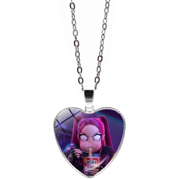 Wholesale Time Gem Peach Heart Necklace