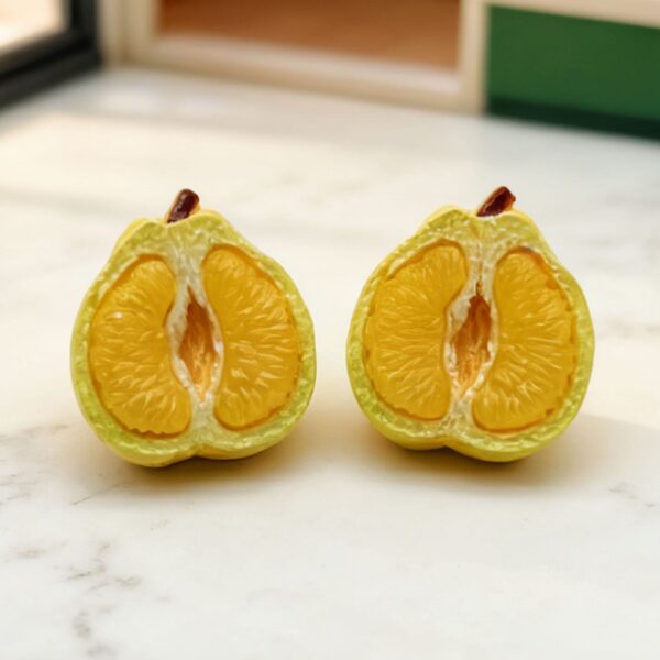 Wholesale Simulated Peeled Grapefruit Mini Fruit Food Toy Resin Accessories