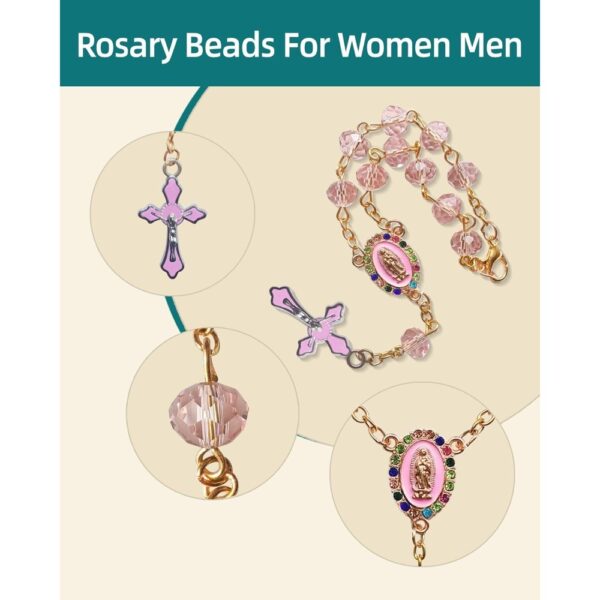 O1CN01Z6k38m1RxZikiu4by_2220646552178-0-cib Wholesale Baptismal rose rosary communion finger chain