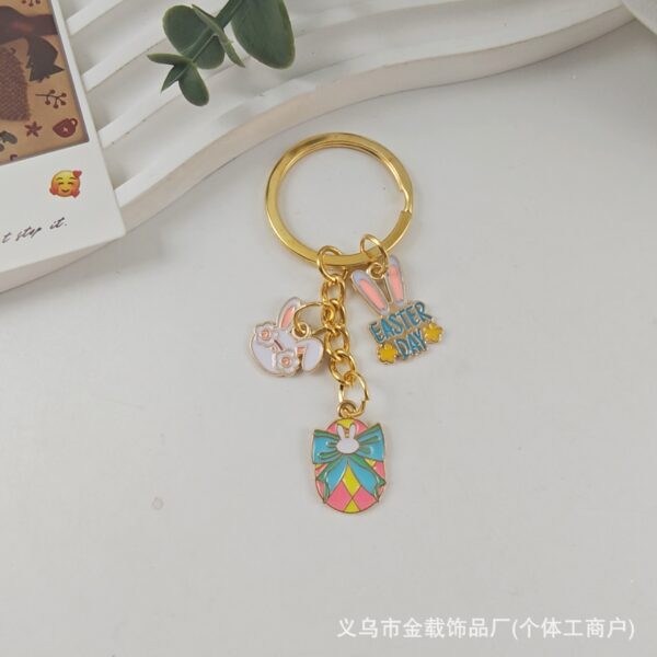 O1CN01Z72ZKh1W6Vs2pa55k_2217570132739-0-cib Wholesale Cartoon Easter egg cute rabbit metal keychain