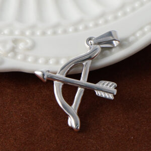 NK03-Cupid Bow and Arrow-Steel Color