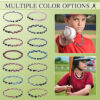 Wholesale Tri color woven baseball football basketball bracelet
