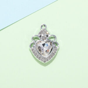 Crown love white UV silver plated