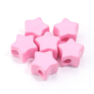 Pentagram pink / Outer diameter 22.5mm, hole diameter 6.2mm