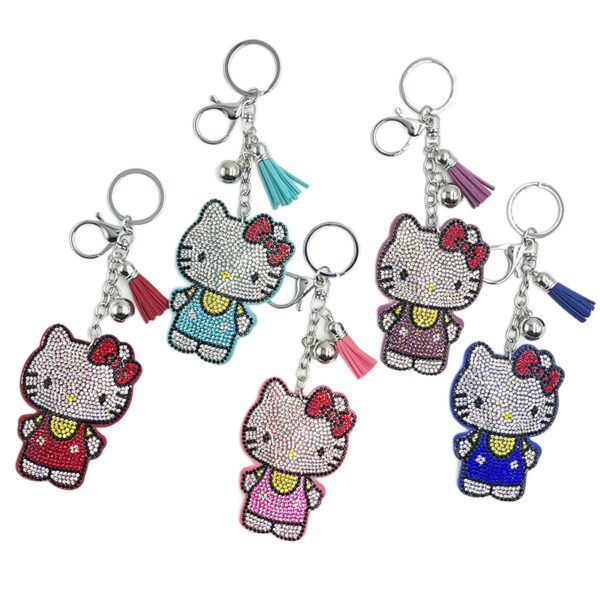 Wholesale cartoon pendant cute tassel keychain bag accessory OLY Exclusive