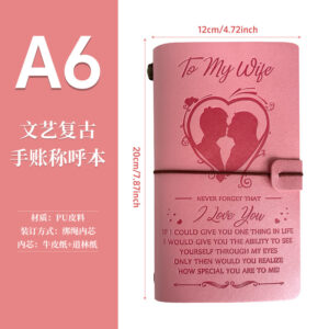 A6（120*200mm） / Pink-wife (love)