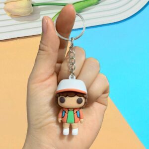 Weird plush keychain - orange hat / 5.4*3.8
