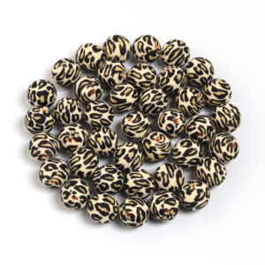 Money leopard / Diameter 15mm, aperture 2.4mm, 5 pieces/pack