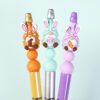 Wholesale 20pcs Easter Bunny 3D Silicone Beads Girl Handmade Jewelry Cartoon Glue Loose Beads