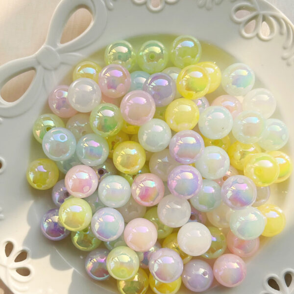 Wholesale 10pcs 16mm colored jelly acrylic beads