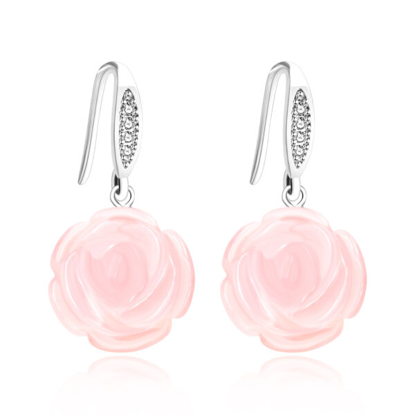 O1CN01ZLrAhZ1HugybJcoqj_2218191230818-0-cib Wholesale Natural Pink Crystal Rose Valentine's Day Earrings