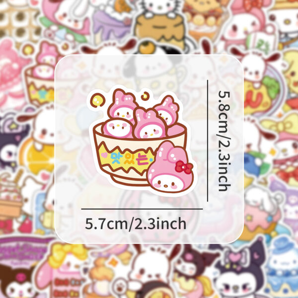 Wholesale 52 Cute Sanrio Cartoon Waterproof Vinyl Stickers OLY Exclusive