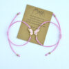 Wholesale Colorful butterfly hand woven adjustable bracelet