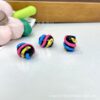 O1CN01ZOhVZY1g1ba1kUPrH_2215525424082-0-cib Wholesale Black barrel bead, glassy rainbow striped beads