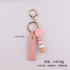 Wholesale Cartoon Daisy Pendant Leather Keychain