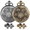 Wholesale 6MM embossed dragon metal mini dice pocket watch