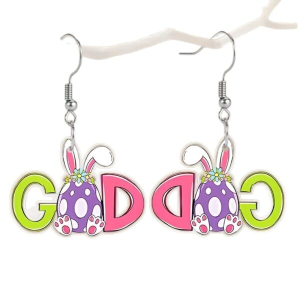 O1CN01ZQn9oW28oRJrLtcxb_2220757537979-0-cib Wholesale Colorful letter rabbit ears Easter egg acrylic earrings