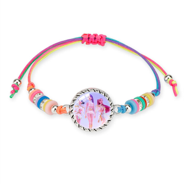 Wholesale Cute cartoon girl rainbow bracelet