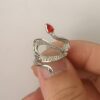 O1CN01ZU8KeP1l5L5YzNk7L_2216005864767-0-cib Wholesale Silver inlaid colorful topaz snake ring