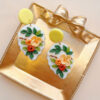 Wholesale Romantic and Cute Flower Soft Ceramic Earrings