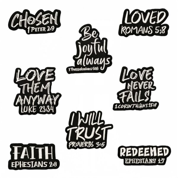 Wholesale Cartoon English Text Embroidery Cloth DIY Patches