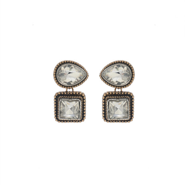 Wholesale Geometric square diamond droplet shaped Bohemian style earrings