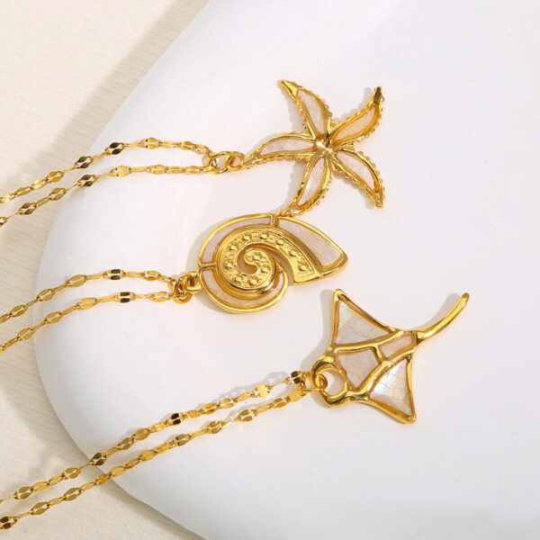 O1CN01ZYUqo61nmy3pcAv1y_2217967715133-0-cib Wholesale Ocean starfish stainless steel pendant necklace