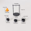 Wholesale Miniature outdoor scene bonfire hanging stove Doll Accessories