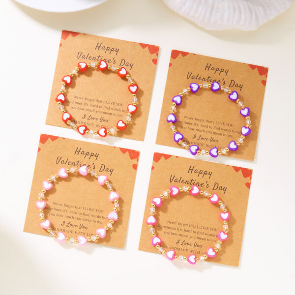 Wholesale Valentine's Day Bohemian Love Soft Ceramic Bracelet