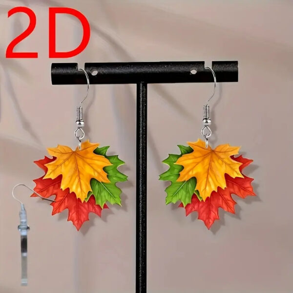 Wholesale Classical Holiday Style Leaf Earrings