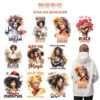 Wholesale Heat Transfer Printing Factory Specializes in Cross-Border Supply of Customizable Black Empowerment Pride Art T-Shirts, Heat Transfer Stickers, and Ready-To-Ship