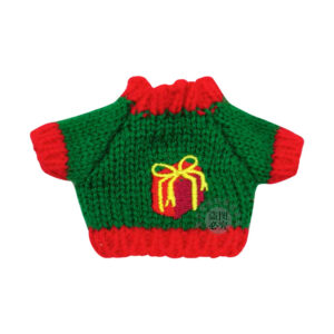 Green and red gift pattern sweater