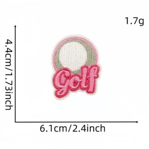 Pink golf cloth sticker 4 #