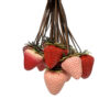 Wholesale Strawberry 3D Resin Cute Phone Lanyard Keychain
