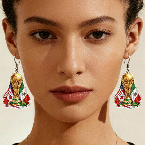 O1CN01ZiVy061ZzQHe5l8x5_2214986983265-0-cib Wholesale Sports Style Football Trophy Acrylic Pendant Earrings