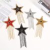 Wholesale Hot stamping tassel pentagram embroidery DIY Patches
