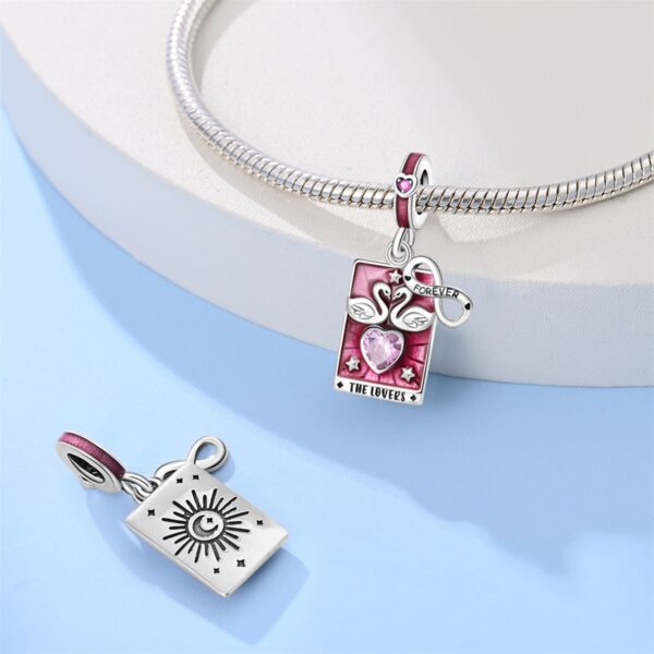 Wholesale DIY Jewelry Bracelet Aessories Tarot Sun Moon Star Charm Pendant Beads Copper Sier-Plated Exrt Style