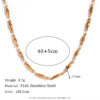 Wholesale 18K blade chain box necklace