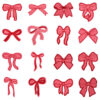 Wholesale Red diverse bow embroidery DIY Patches