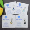 Wholesale Alloy Blue Evil Eye Keychain