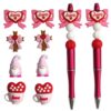 O1CN01Zoa12Y2MulPPnJhgQ_2221325469888-0-cib Wholesale Valentine's Day Silicone 3D Heart Beads with Through Holes Focal Beads