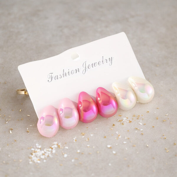 O1CN01Zt021d1eOOEkp2rk5_3368413861-0-cib Wholesale Painted glossy water droplet shaped earring set