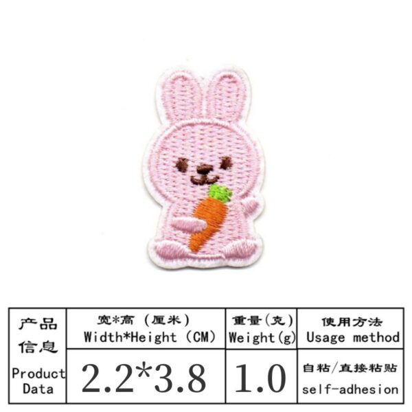 Wholesale Cartoon Little Rabbit Animal Embroidered Patch
